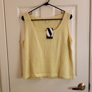 St. John Yellow Tank Top Size Large